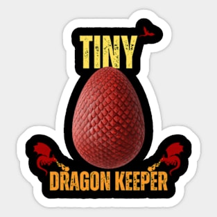 Tiny Dragon Keeper Lover Lizard Reptile Sticker